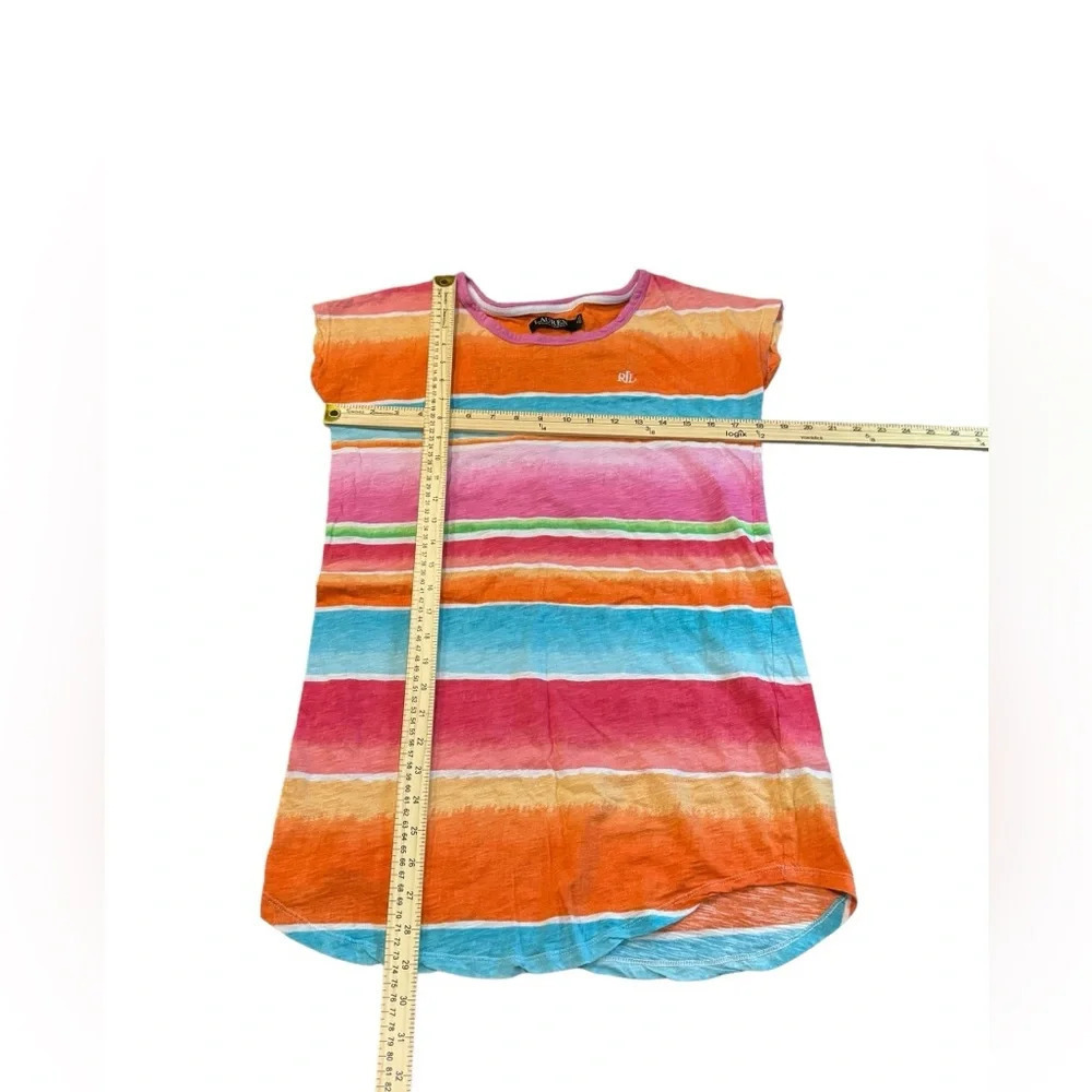 EUC Ralph Lauren Shift Dress Tunic Small Ombré colorful beach resort beauty